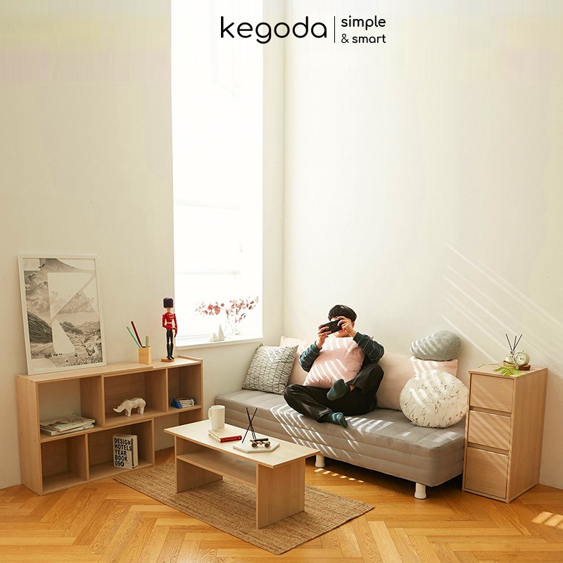 Kệ Gỗ Thông Minh 2 Khối Phong Cách Hàn Quốc Dễ Dàng Điều Chỉnh Thương Hiệu KEGODA KGD06 - Ảnh 4