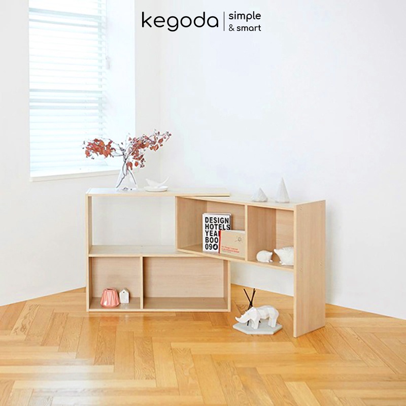 Kệ Gỗ Thông Minh 2 Khối Phong Cách Hàn Quốc Dễ Dàng Điều Chỉnh Thương Hiệu KEGODA KGD06 - Ảnh 5