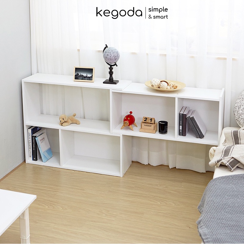 Kệ Gỗ Thông Minh 2 Khối Phong Cách Hàn Quốc Dễ Dàng Điều Chỉnh Thương Hiệu KEGODA KGD06 - Ảnh 6