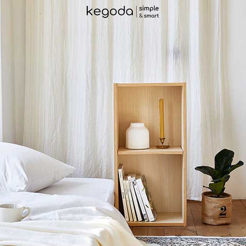 Tủ Sách 2 Ngăn KGD37 Có Hậu Thiết Kế Dạng Đợt Di Động Dễ Dàng Điều Chỉnh Thương Hiệu KEGODA - Ảnh 6