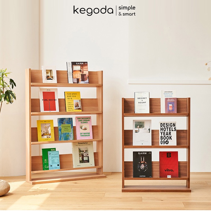 Kệ Gỗ 4 Tầng Để Sách, Tạp Chí Rộng 80cm Thương Hiệu KEGODA KGD14 - Ảnh 2