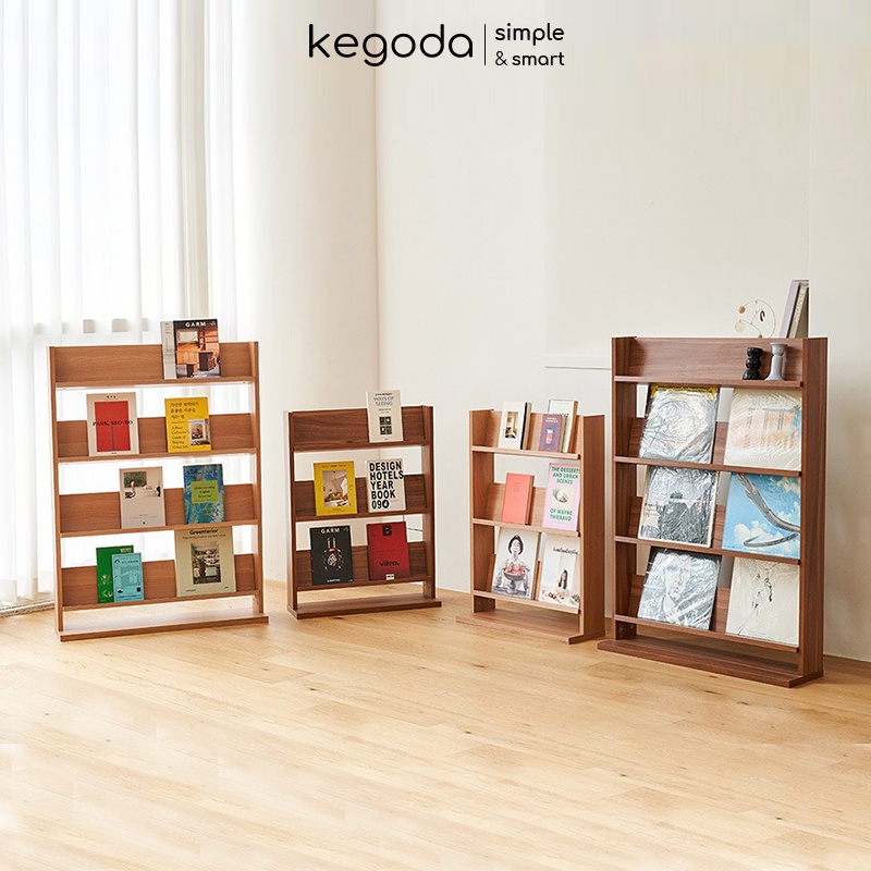 Kệ Gỗ 4 Tầng Để Sách, Tạp Chí Rộng 80cm Thương Hiệu KEGODA KGD14 - Ảnh 3