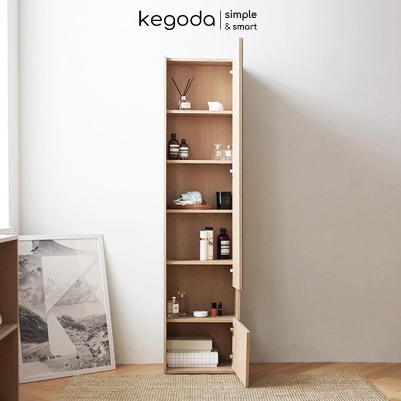 Tủ Trang Điểm Decor Có Gương Soi Toàn Thân Đứng Hack Dáng Đẹp, 2 Cánh Mở, Cao 165cm KEGODA KGD43 - Ảnh 7