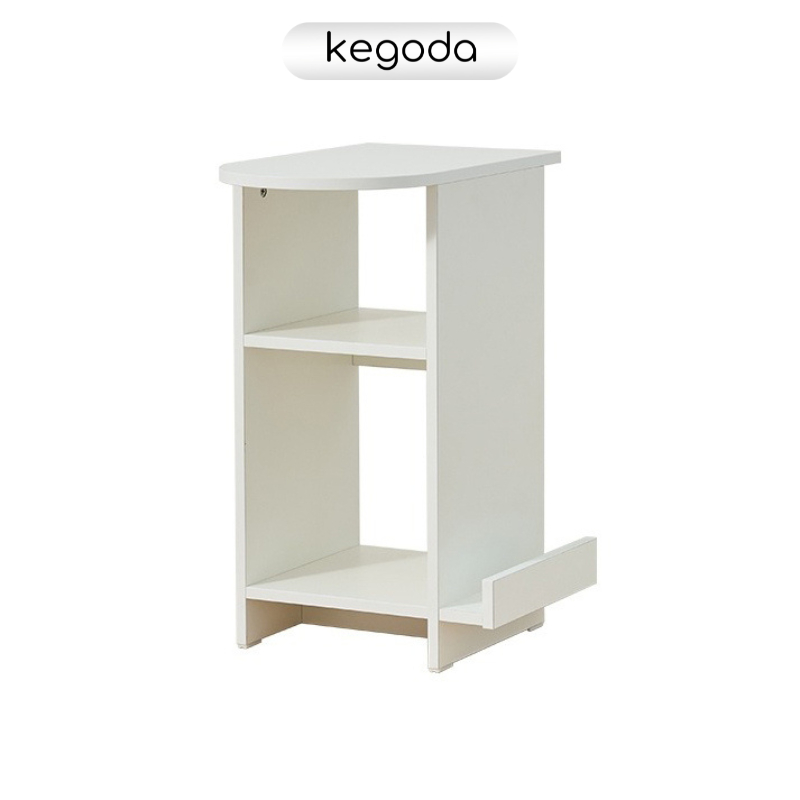 Bàn Kệ Gỗ Đầu Giường Để Đọc Sách, Kệ Để Sofa Phòng Khách Nhỏ 2 Màu Trắng, Oak KEGODA KGD84 - Ảnh 5