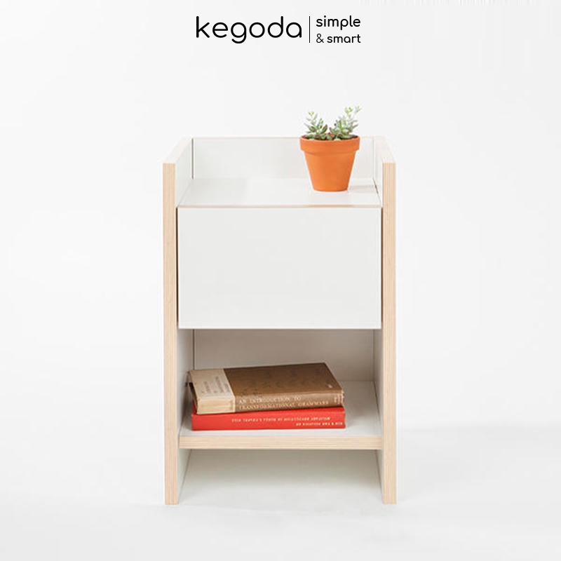 Kệ Gỗ Đầu Giường Có Ngăn Kéo Handi Thương Hiệu KEGODA KGD82
