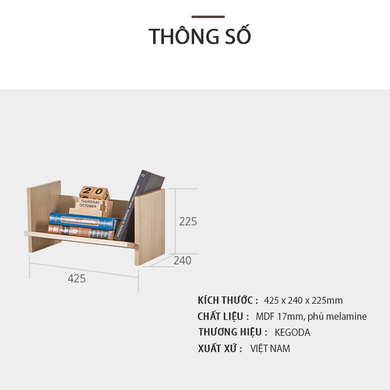 Giá Để Sách, Tạp Chí Mori 1 Tầng Thương Hiệu KEGODA KGD02 - Ảnh 5