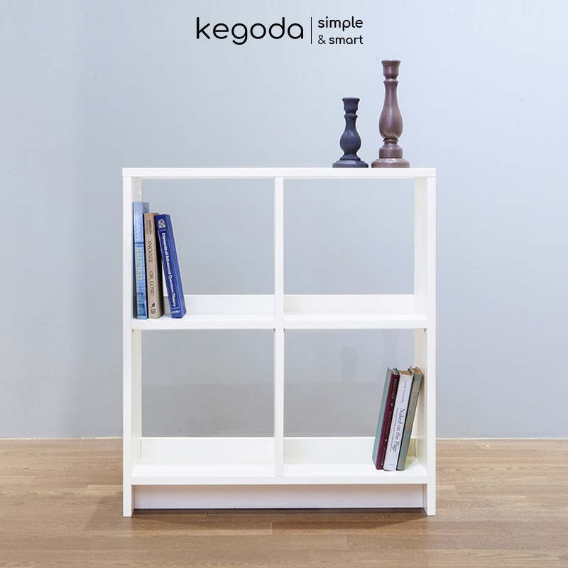 Kệ Sách Gỗ 2 Tầng Nhiều Ngăn Đơn Giản Thương Hiệu KEGODA KGD18 - Ảnh 2